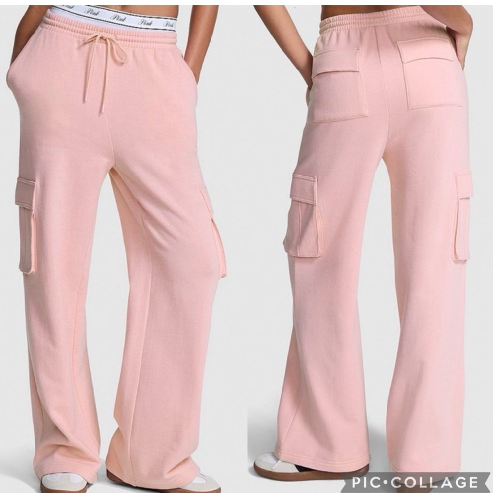 PINK Victoria's Secret Light Pink Cargo Pants